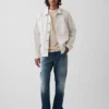Veste chemise décontractée en toile