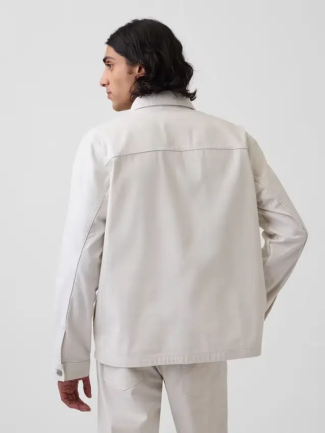 Veste chemise décontractée en toile