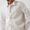 Veste chemise décontractée en toile