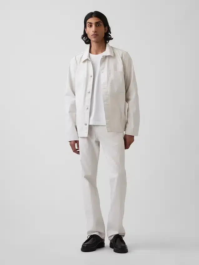 Veste chemise décontractée en toile