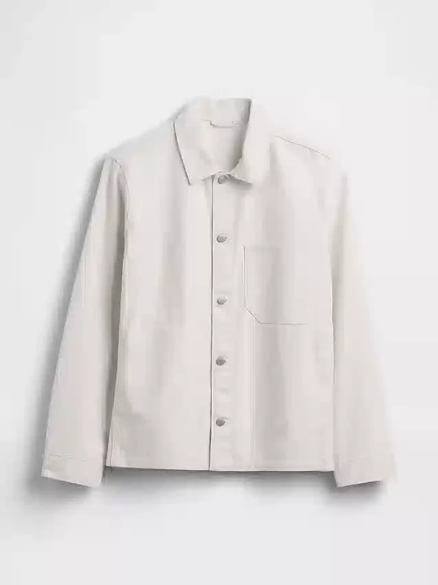Veste chemise décontractée en toile