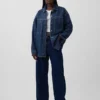 Veste chemise en denim oversize