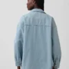 Veste chemise en denim oversize
