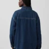 Veste chemise en denim oversize