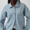 Veste chemise en denim oversize