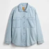 Veste chemise en denim oversize
