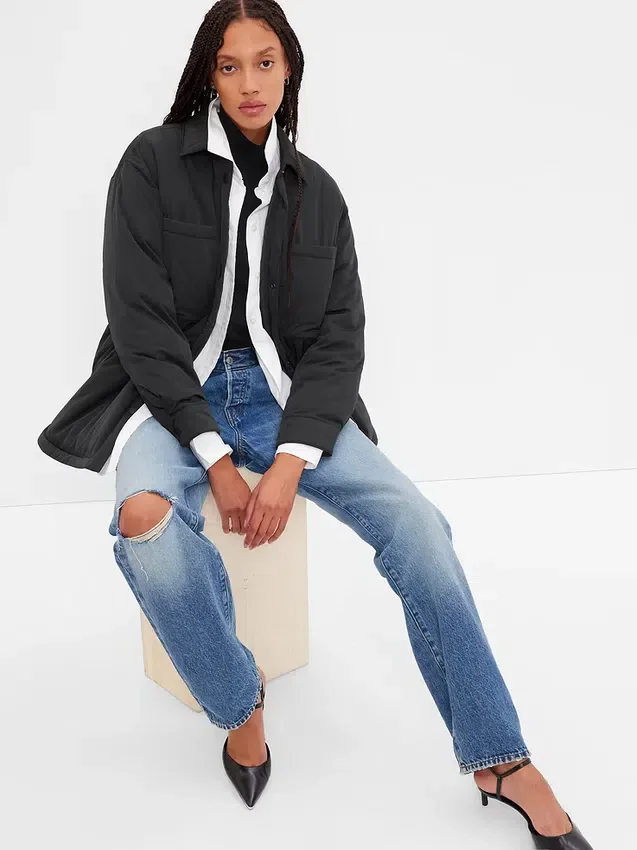 Veste-chemise matelassée