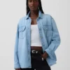 Veste chemise western en denim