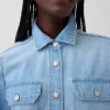 Veste chemise western en denim