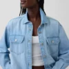 Veste chemise western en denim