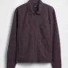 Veste chemise zippée en seersucker