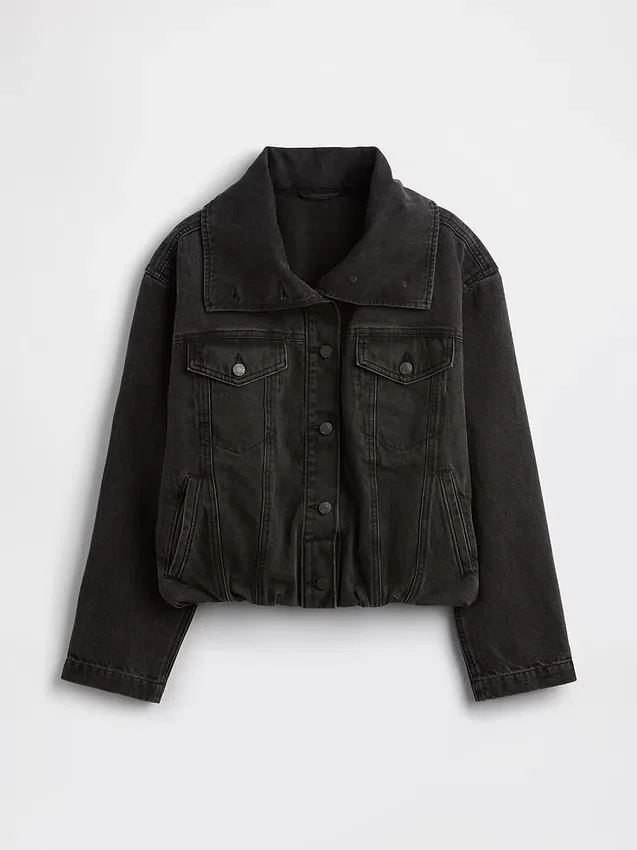 Veste cocon oversize en denim