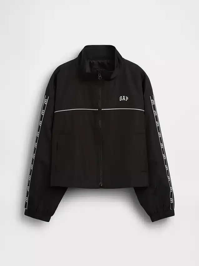 Veste coupe-vent décontractée pour enfant avec logo