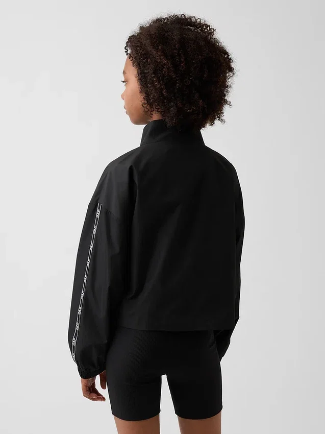 Veste coupe-vent décontractée pour enfant avec logo