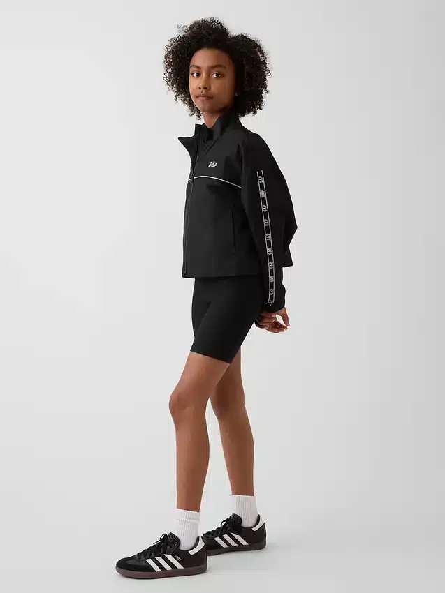 Veste coupe-vent décontractée pour enfant avec logo