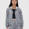 Veste coupe-vent GapFit Tech à carreaux