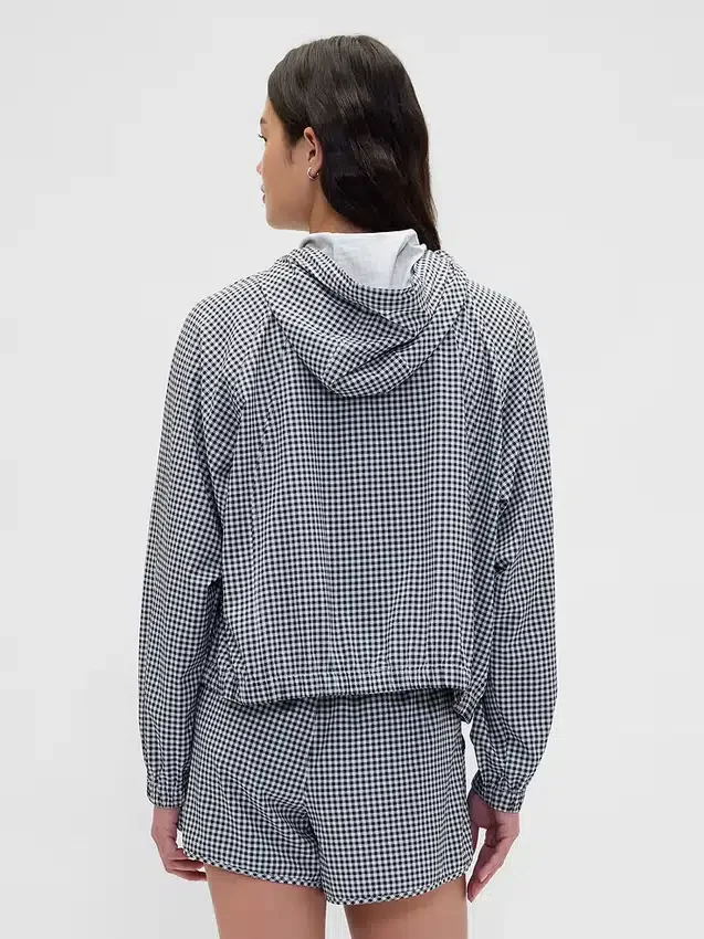 Veste coupe-vent GapFit Tech à carreaux