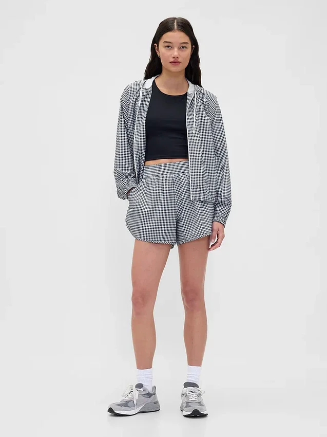 Veste coupe-vent GapFit Tech à carreaux