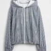 Veste coupe-vent GapFit Tech à carreaux