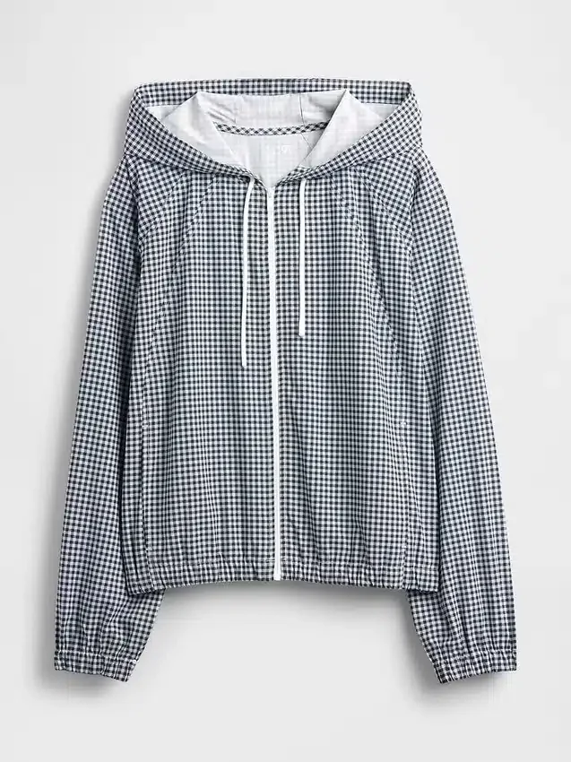 Veste coupe-vent GapFit Tech à carreaux