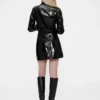 Veste courte en cuir verni vegan Gapstudio