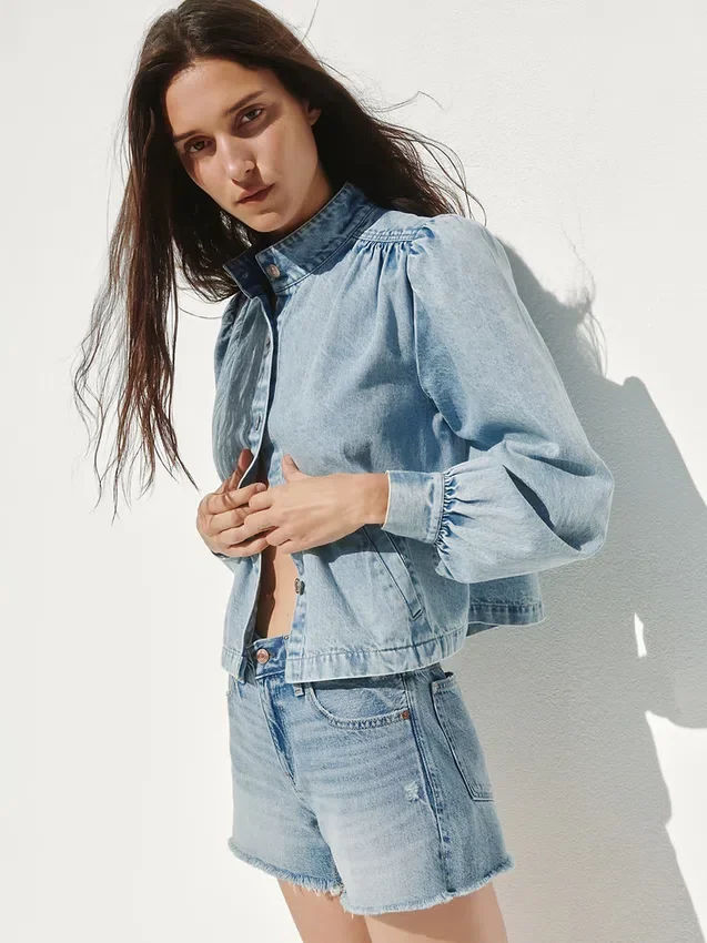 Shorts coupé ultra-doux à taille mi-haute et coupe décontractée, 4"
