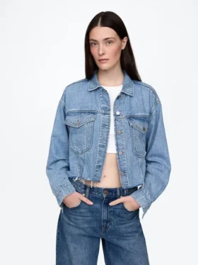 Veste courte en denim « Icon » ultra-douce