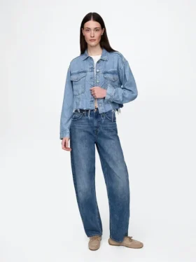 Veste courte en denim « Icon » ultra-douce