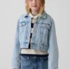 Veste courte en jean pour enfant