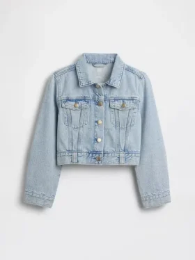 Veste courte en jean pour enfant