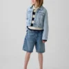 Veste courte en jean pour enfant
