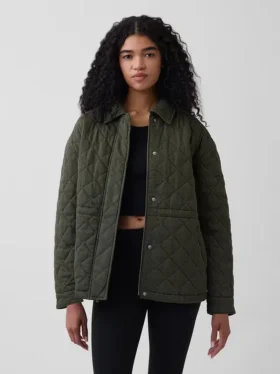 Veste de campagne matelassée et cintrée