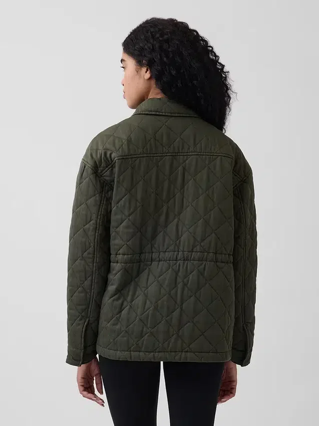 Veste de campagne matelassée et cintrée