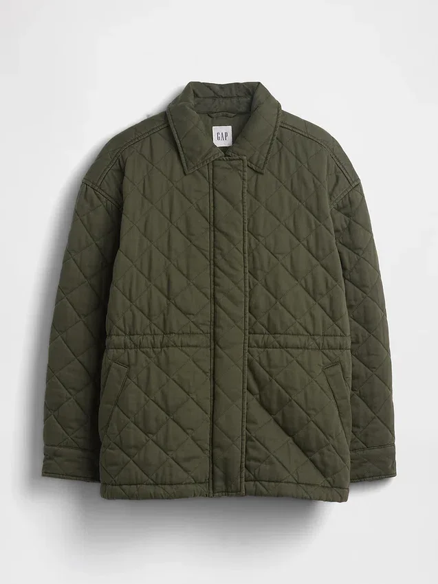 Veste de campagne matelassée et cintrée