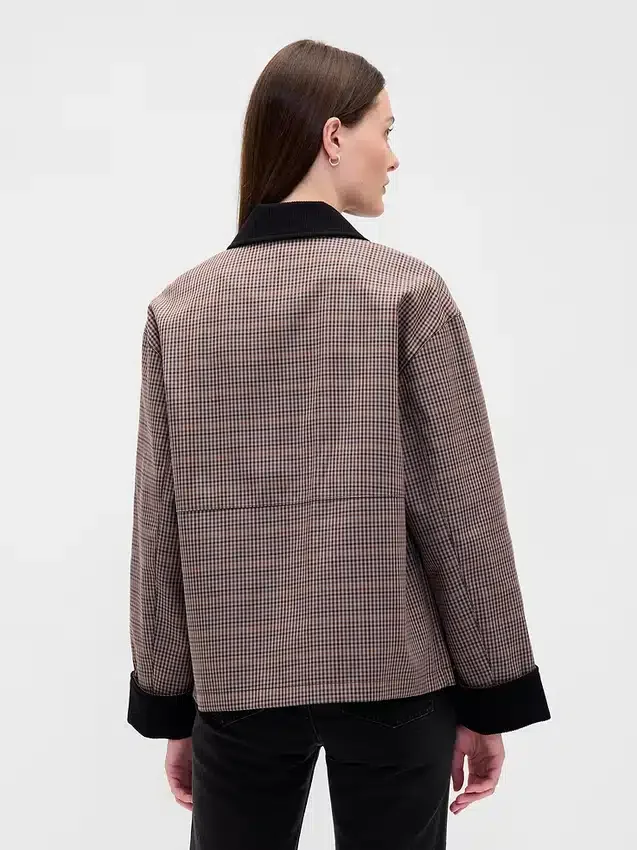 Veste de ferme à carreaux