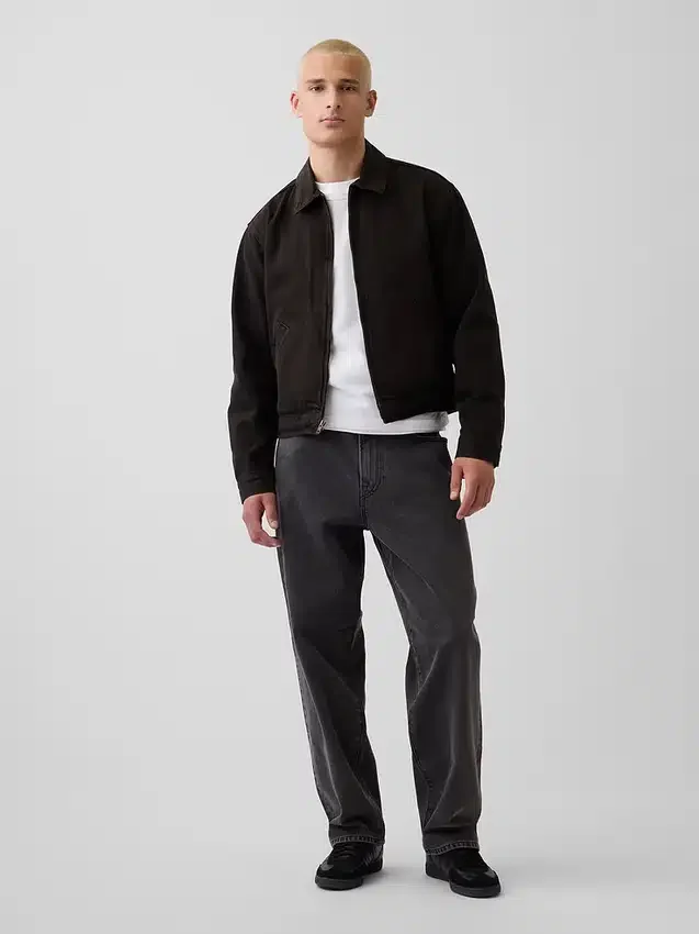 Veste de travail carrée en denim