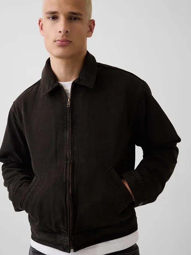 Veste de travail carrée en denim