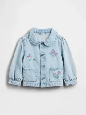 Veste de travail en denim brodée pour Bébé & Enfant