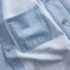 Veste de travail en denim rayé