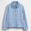 Veste de travail en denim rayé