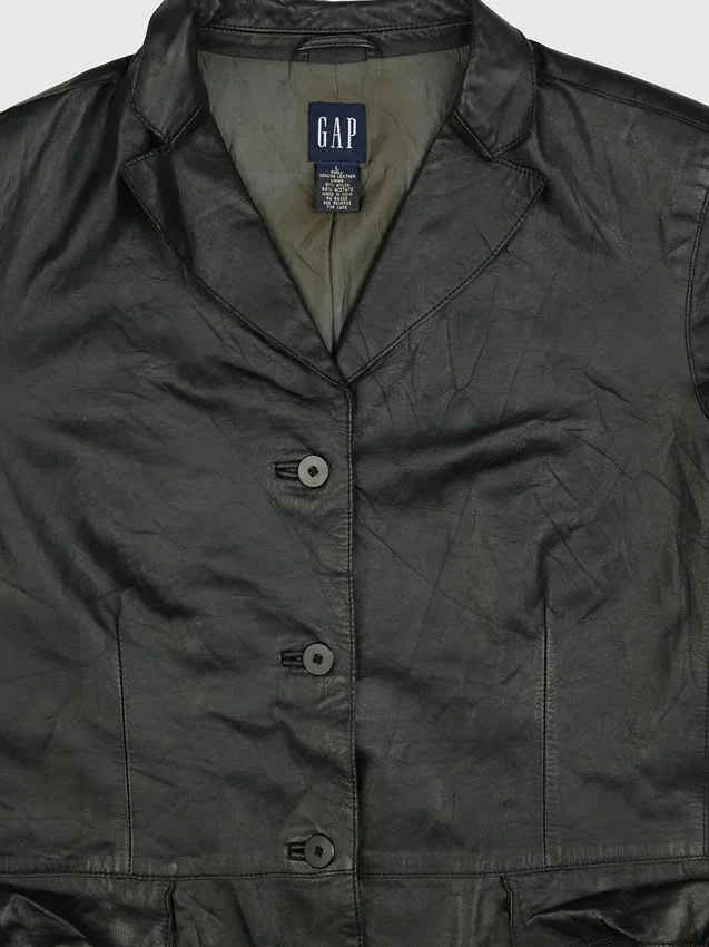 Veste en cuir Gapvintage pour femme des années 90 - L