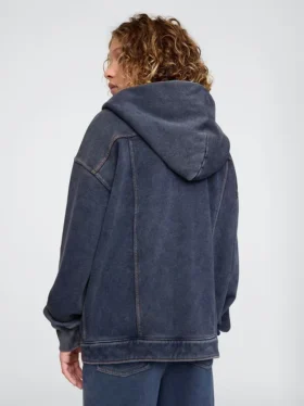 Veste en denim à capuche Icon pour enfant