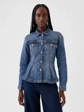 Veste en denim cintrée