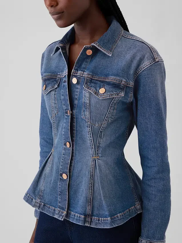 Veste en denim cintrée