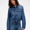 Veste en denim courte et ample GAP × Victoria Beckham