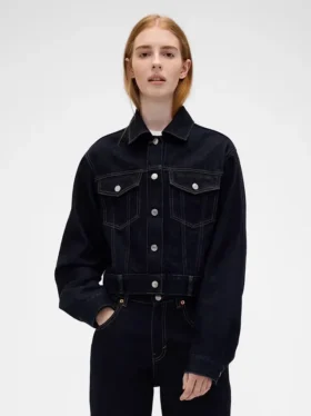 Veste en denim courte et ample GAP × Victoria Beckham