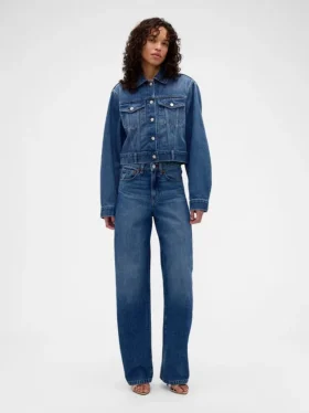 Veste en denim courte et ample GAP × Victoria Beckham