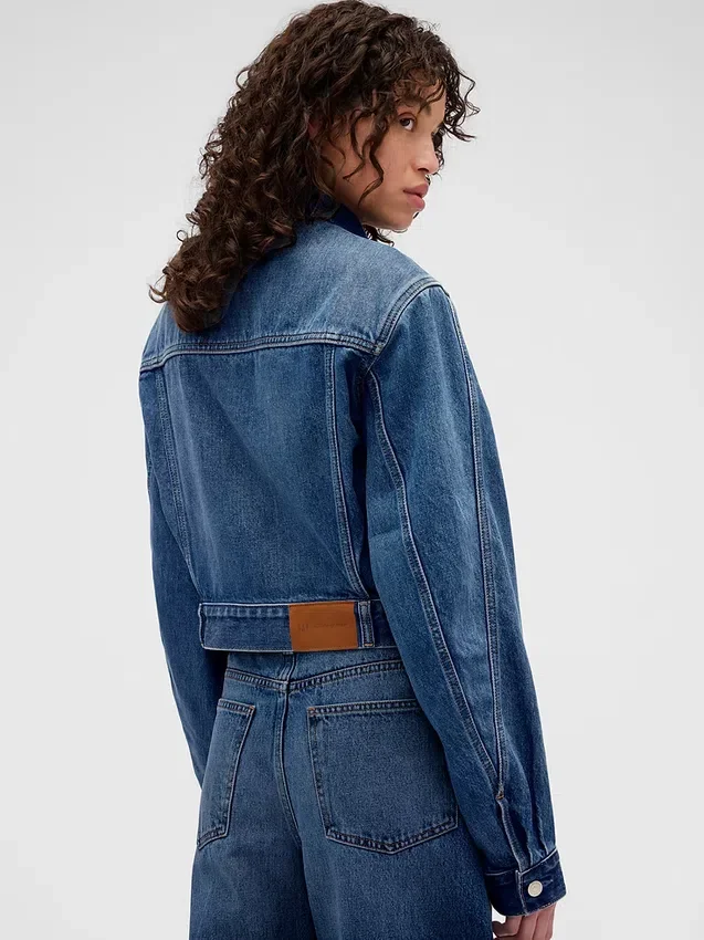 Veste en denim courte et ample GAP × Victoria Beckham