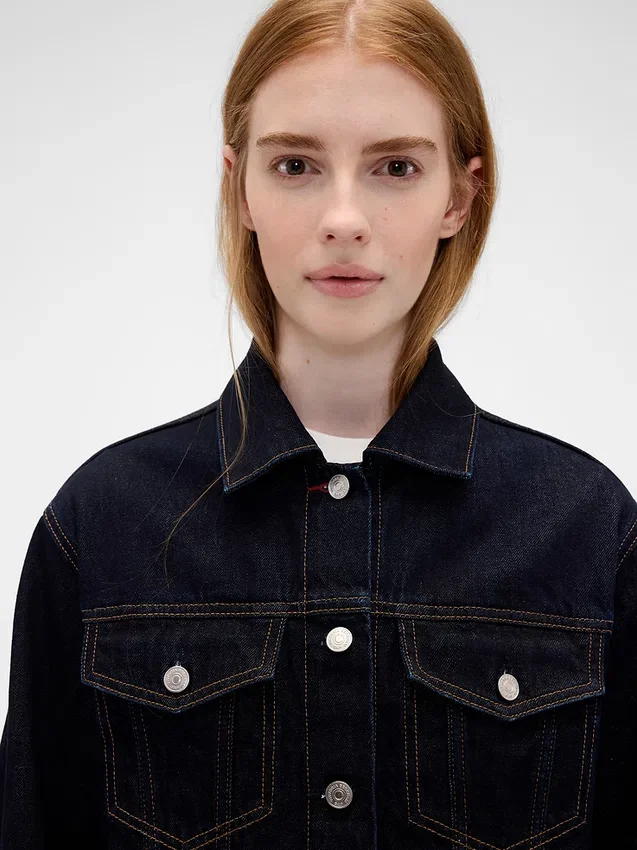 Veste en denim courte et ample GAP × Victoria Beckham