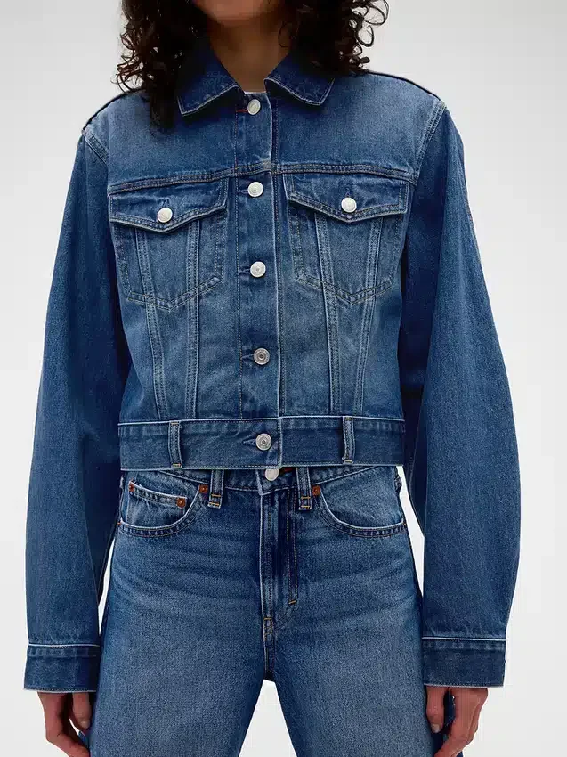 Veste en denim courte et ample GAP × Victoria Beckham